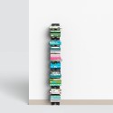 Wall-mounted bookcase h150cm vertical wood 10 shelves Zia Ortensia WMH Choice Of