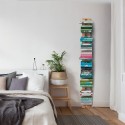 Wall-mounted bookcase h150cm vertical wood 10 shelves Zia Ortensia WMH Offers