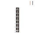 Hanging wooden bookcase h105cm 7 vertical shelves Zia Ortensia SF Promotion