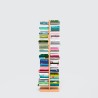 Vertical column bookcase h150cm double-sided 20 shelves Zia Bice MH Characteristics