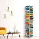 Zia Bice WH Double-Sided Wall Bookshelf, Wood, 26 Shelves, 195cm High Offers