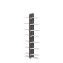 Double-sided suspended wooden bookcase h105cm 14 shelves Zia Bice SF Catalog