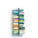 Double-sided suspended wooden bookcase h105cm 14 shelves Zia Bice SF Characteristics