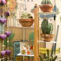 Indoor column plant pots 10 shelves design Zia Flora MH Catalog