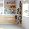 Indoor wall-mounted designer plant pots 10 shelves Zia Flora WMH Model