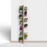 Design wall-mounted indoor plant pot holder 13 shelves Zia Flora WH Catalog