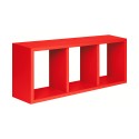 Tristano modern rectangular cube wall shelf 3 compartments Promotion