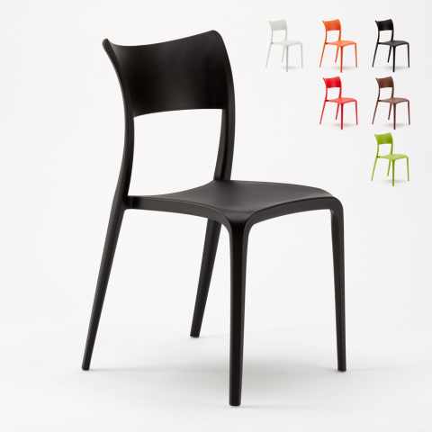 Stock 20 stackable polypropylene chairs for restaurant and bar Parisienne Promotion