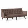 Eliodoro 3-seater reclining sofa bed in raised fabric Price