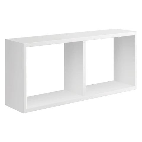 Rectangular wall shelf 2 compartments modern cube Morgana Maxi Promotion