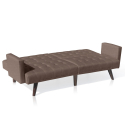 Eliodoro 3-seater reclining sofa bed in raised fabric Cost