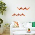 Living room wall shelf modern decorative design Lightning Measures