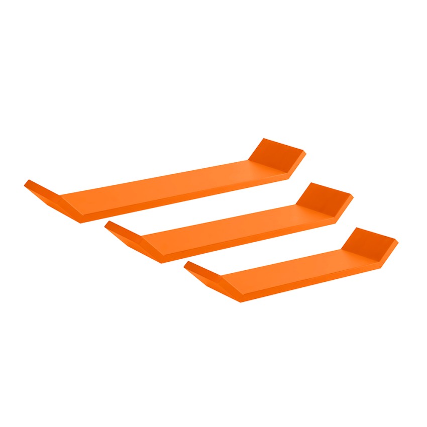 Set of 3 Modern Wall-Mounted Shelves for Living Room, Barchetta Design Promotion