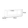 Regolo Modern Design Rectangular Cube Wall Shelf 