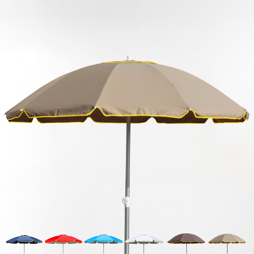 Beach umbrella 220 cm aluminum windproof professional uv protection Bagnino Fluo Cheap