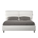 Double bed 160x190 with upholstered headboard cushions Nandy Sale