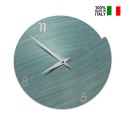 Round magnetic design wooden wall clock Vulcano Numbers Catalog