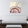 Inlaid wooden painting 75x75cm modern abstract design Gear Sale