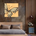 Wooden inlaid painting 75x75cm modern design Butterfly Sale