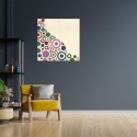 Modern inlaid wooden painting 75x75cm design Circles Sale