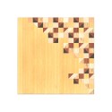 Modern design painting 75x75cm in inlaid wood Triangles Characteristics