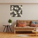 Modern inlaid wooden design painting 75x75cm Drops Sale
