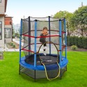 Children's 140cm round trampoline safety net Frog On Sale