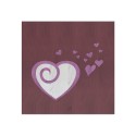Hand inlaid wooden painting 75x75cm fantasy heart Amour Characteristics