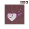Hand inlaid wooden painting 75x75cm fantasy heart Amour Promotion