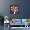 Hand inlaid wooden painting 75x75cm Tree of Hearts Sale