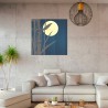 Hand inlaid wooden painting 75x75cm natural fantasy Bamboo Sale