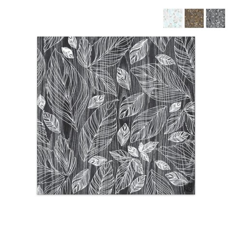 Decorative wooden picture 75x75cm modern leaves design Leaves