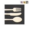 Wooden painting 75x75cm hand inlaid decorative kitchen Cutlery Promotion