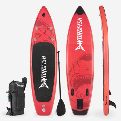 SUP inflatable Stand Up Paddle board Touring for adults 366cm Red Shark Pro XL
