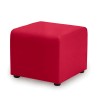 Square pouf 46x46cm living room modern leatherette waiting room Sale