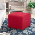 Square pouf 46x46cm living room modern leatherette waiting room On Sale