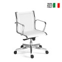 Breathable ergonomic low mesh office chair white Stylo LWT On Sale