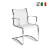 Visitor office chair white mesh armrests waiting room Stylo SBWT On Sale