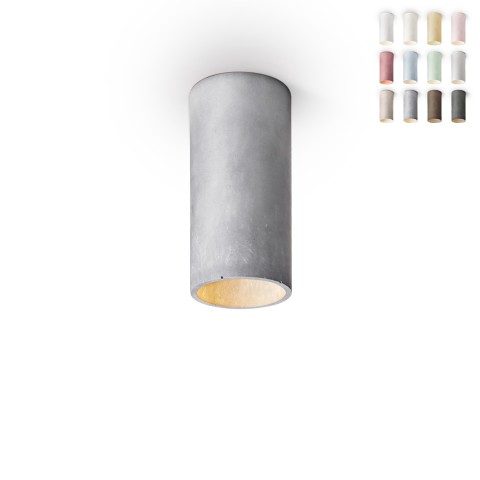 Suspended cylinder ceiling spot lamp 13cm modern design Cromia
