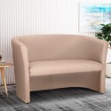 2 seater leatherette lounge sofa office design Tabby On Sale