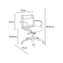 Breathable ergonomic low mesh office chair white Stylo LWT Sale