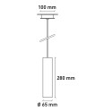 Cylinder pendant lamp 28cm design kitchen restaurant Cromia 