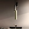 Modern 3-light pendant chandelier design cylinder Cromia Discounts