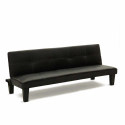 Topazio LIViNG Small Faux Leather Sofa Bed for Studio or One-Bedroom Apartments Offers