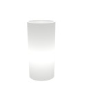 Modern Cylinder Garden Planter with LED Lighting, Barocco Design On Sale