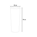 Modern Cylinder Garden Planter with LED Lighting, Barocco Design Choice Of