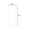 Modern Cylinder Garden Planter with LED Lighting, Barocco Design Choice Of