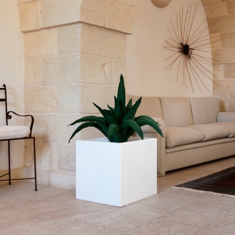 Square plant pot garden modern style polyethylene Ellenico Promotion