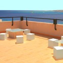 Shop display cube pouf table garden bar terrace Icekub Promotion