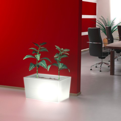 Luminous pot holder modern design plants garden bar terrace Ionic Promotion
